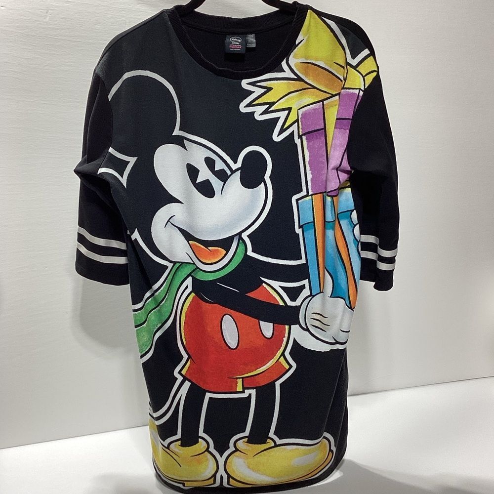 Disney Sugarbird Collab Mickey Mouse  Mid Sleeve Shirt Dress Size 6 Women’s